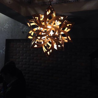Đèn gỗ diy 140 decor trang trí nội thất