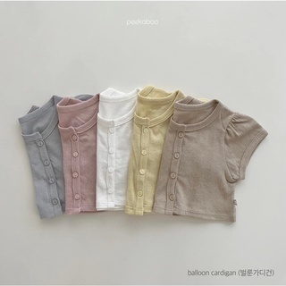 Bst áo cardigan ballon ngắn tay - peekaboo