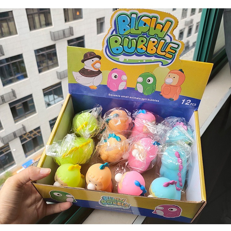 Đồ chơi Squishy Thú bóp thổi rakẹo cao su khệnh khạng nhiều mẫu mềm mịn dễ thương chân thực giảm stress co dãn đàn