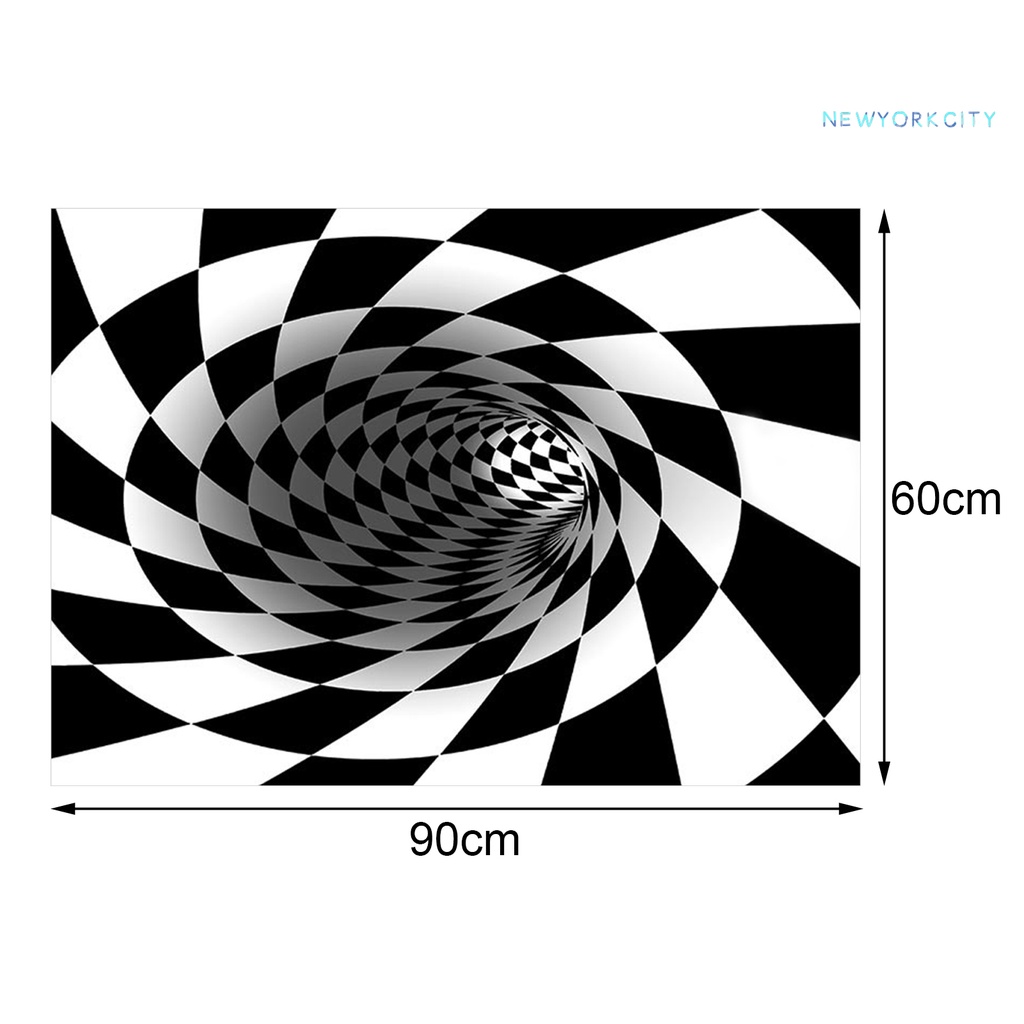 Thảm Lót Sàn Polyester 3D Chống Trượt Hình Chú Hề Độc Đáo