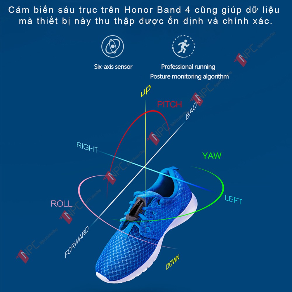 Vòng Đeo Tay Thông Minh Huawei Honor Band 4 Running Edition Theo Dõi Sức Khỏe Quốc Tế