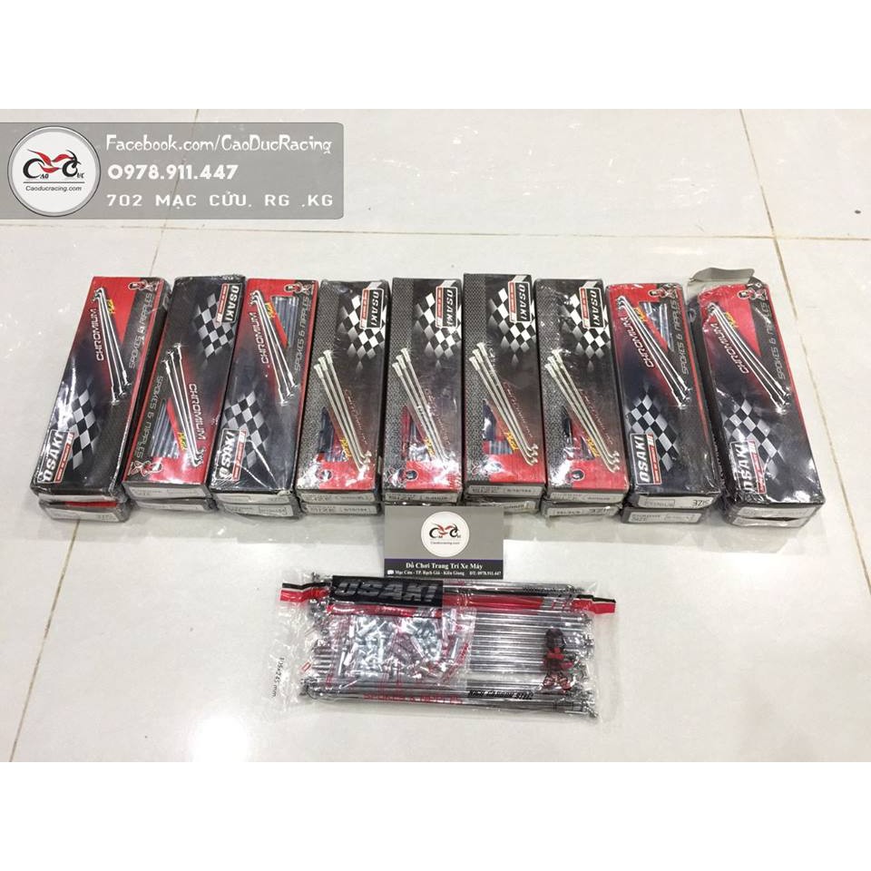 Bộ căm Osaki thái lan  - mạ crom sáng chói cho wave dream si EX 135 150 winner