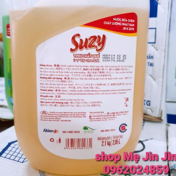 Nước rửa chén bát Suzy Nhật Bản 2,1kg - thành phần Hữu Cơ