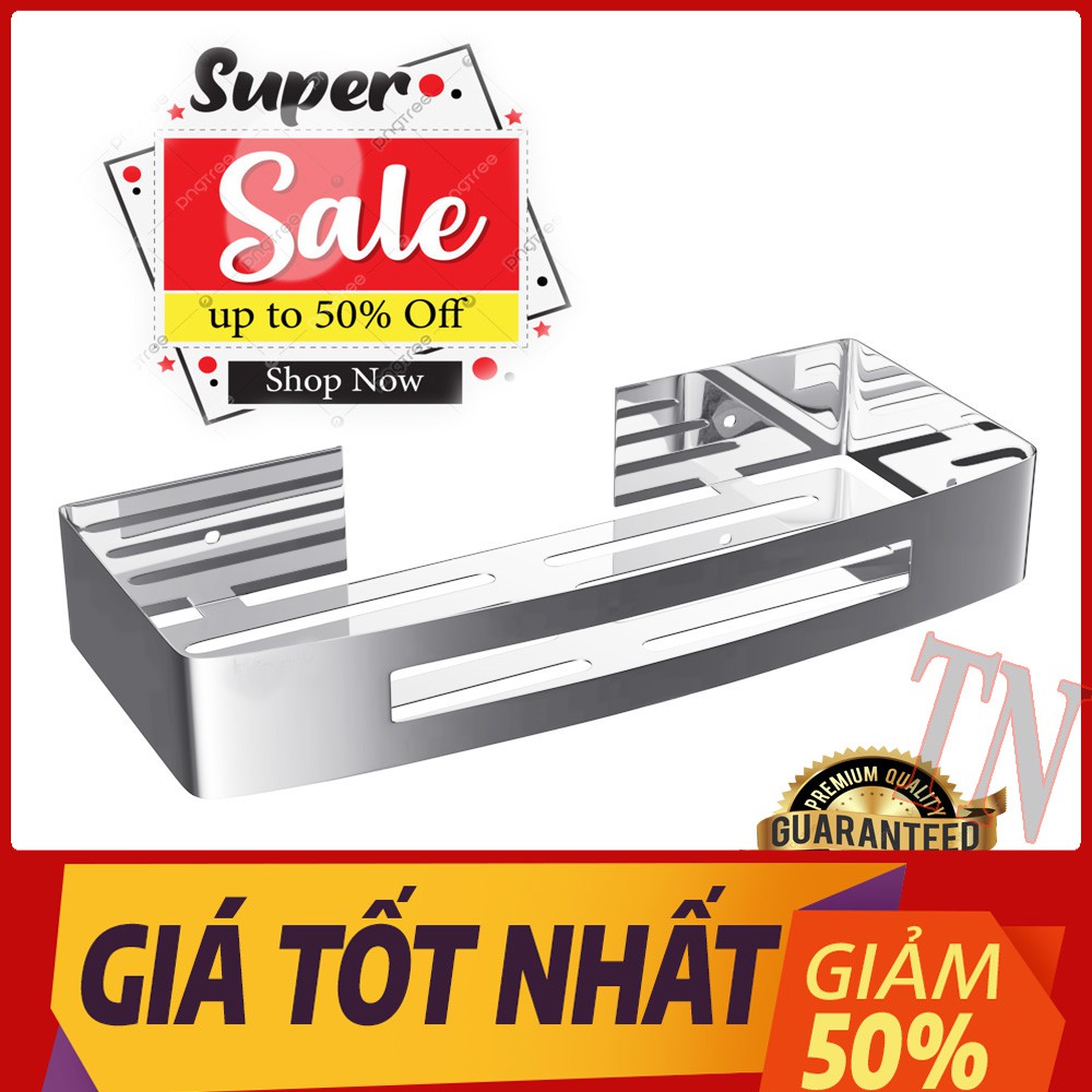 Kệ 1 Tầng Inox Treo Tường (ĐA NĂNG). Đựng gia vị, vật dụng cá nhân hay treo trong phòng tắm đều được. Giá cả cạnh tranh