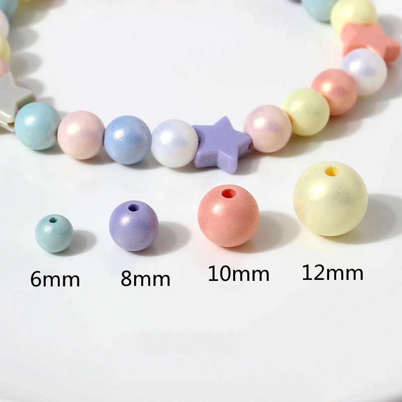 Hạt Ngọc Trai Giả Bằng ABS 6Mm-12mm Dùng Làm Trang Sức Thủ Công