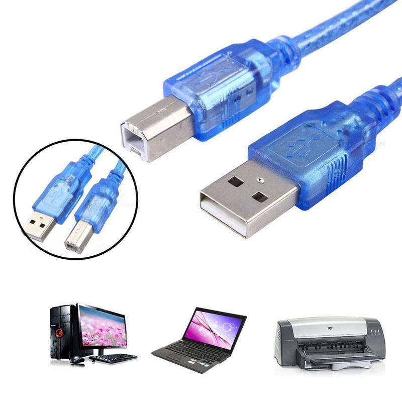 Cáp Chuyển Đổi 0.3m Usb 2.0 A Sang B Male M / M Cho Máy In