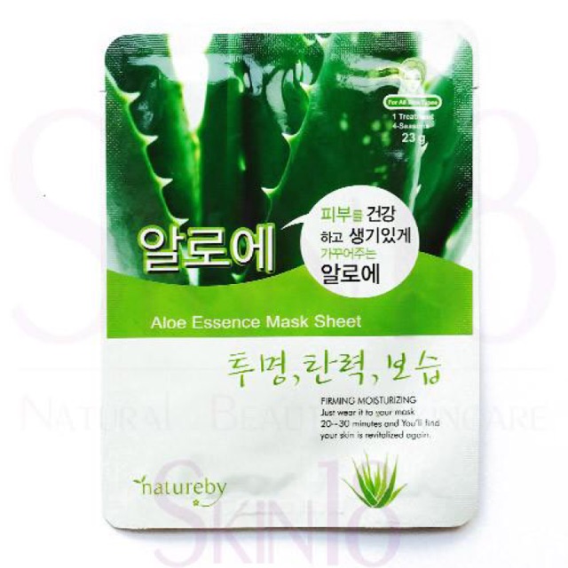 10 mash Mặt nạ Aloe Essence Mask Sheet của Nutureby