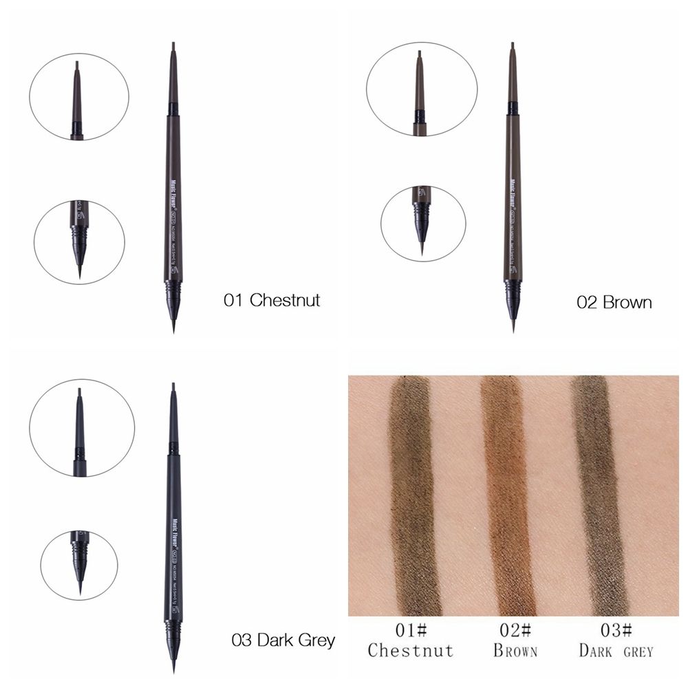 (Hàng Mới Về) Bút Kẻ Lông Mày Dạng Lỏng Thiết Kế Hai Đầu Chống Thấm Nước Trang Điểm Làm Đẹp Cho Nữ | BigBuy360 - bigbuy360.vn