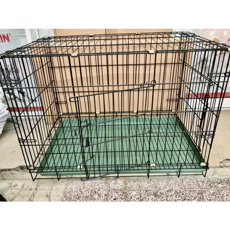 Chuồng Chó Mèo 2 Cửa Sơn Tĩnh Điện Size Dười 10kg