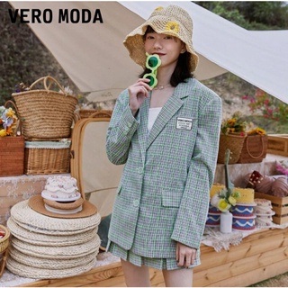 Vero Moda Áo khoác blazer cổ vest sọc màu