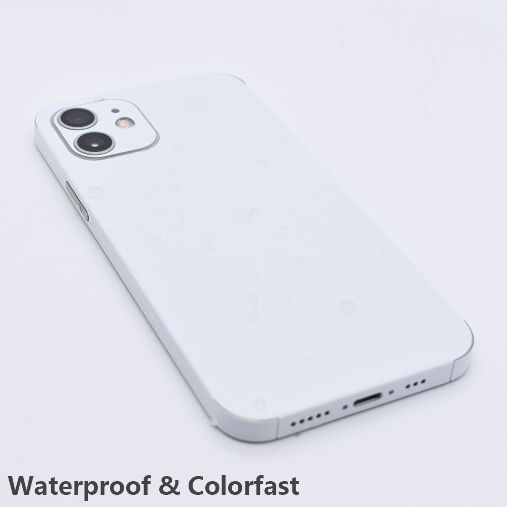 Miếng Dán Màu Trắng Trơn Chống Trầy Xước Cho iPhone 6 6s X XR XS 7 8 Plus 11 12 13 14 Pro Max Mini SE2