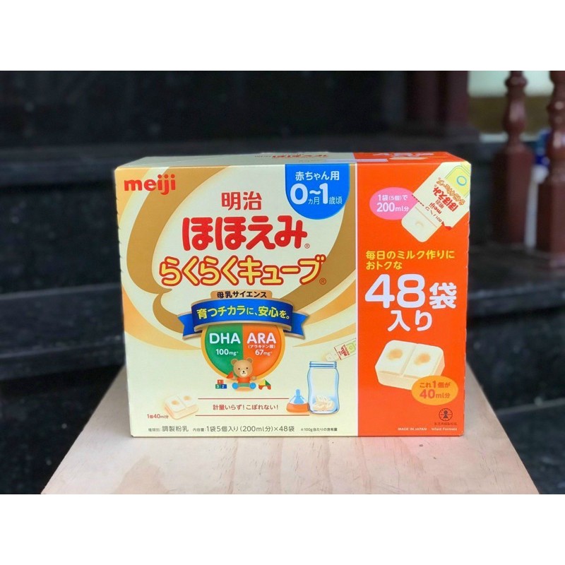 Sữa Meiji thanh sét đôi 0-1 mẫu mới