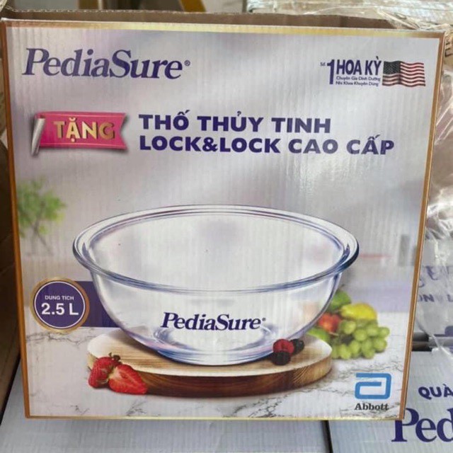 Thố thủy tinh, Bát tô trộn thủy tinh LOCK&amp;LOCK mixing bowl 2.5L