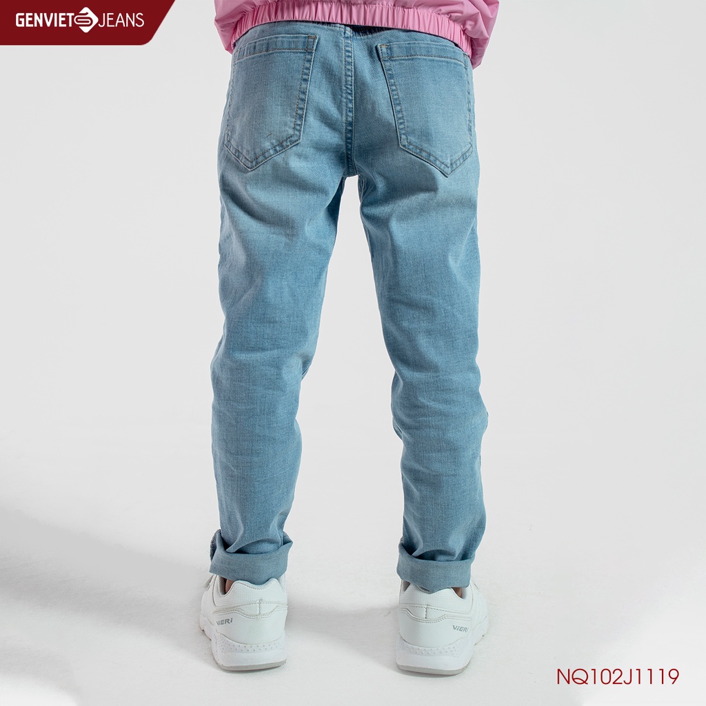 Quần dài jeans bé gái GENVIET KID NQ102J1119