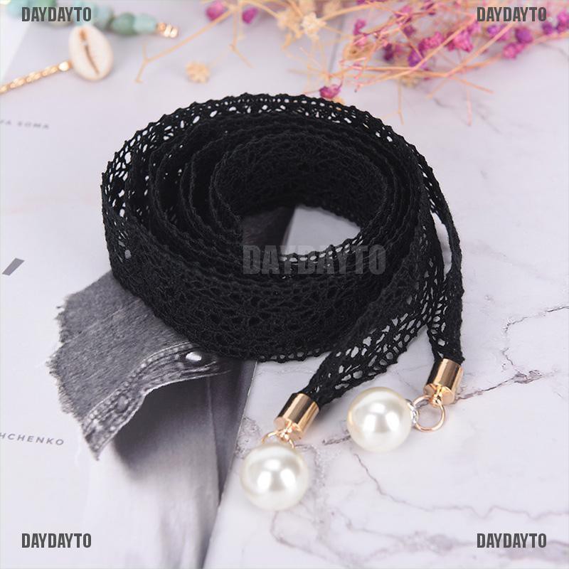 Thắt Lưng Ren Đính Ngọc Trai Sang Trọng