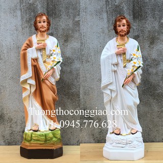 Tượng Thánh Giuse Thợ (Giuse Công Nhân) 40cm composite