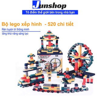 Bộ lego xếp hình 520 chi tiết - Cho bé thỏa sức sáng tạo, vui chơi