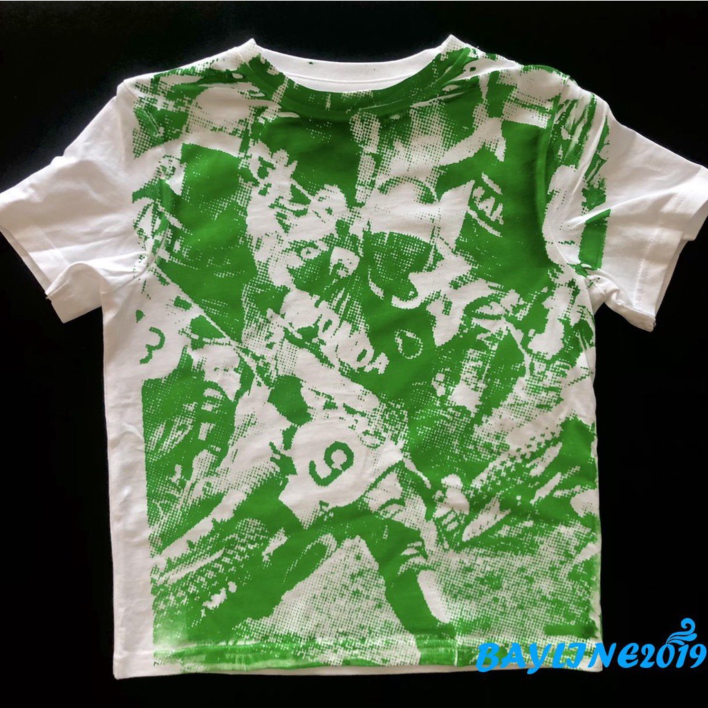 Áo Thun Nữ Tay Ngắn Cổ Tròn Có In Hình Thời Trang Phong Cách