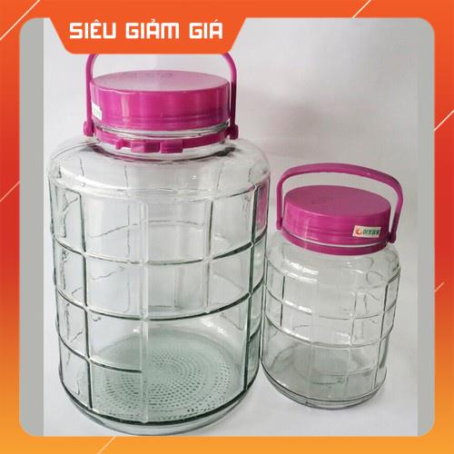 Bình Thủy Tinh Ngâm Rượu Có Quai Xách Dung Tích 5L,8L, 10L, 12L, 16L,20L