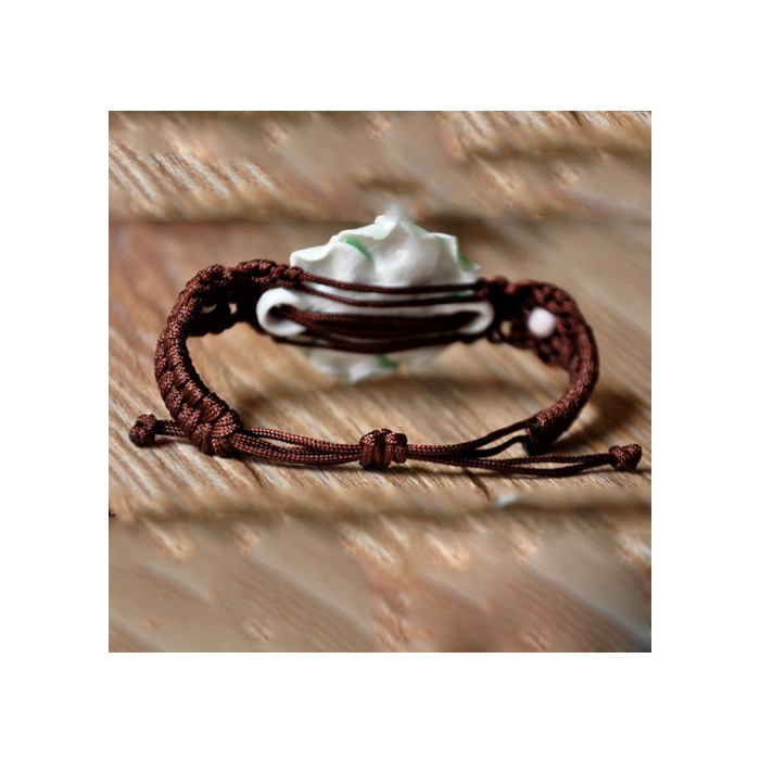 Vòng tay gốm thời trang Vintage hoa 3D VGOM37