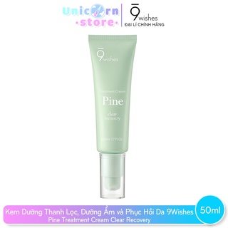 Kem Dưỡng Thanh Lọc, Dưỡng Ẩm và Phục Hồi Da 9Wishes Pine Treatment Cream 50ml