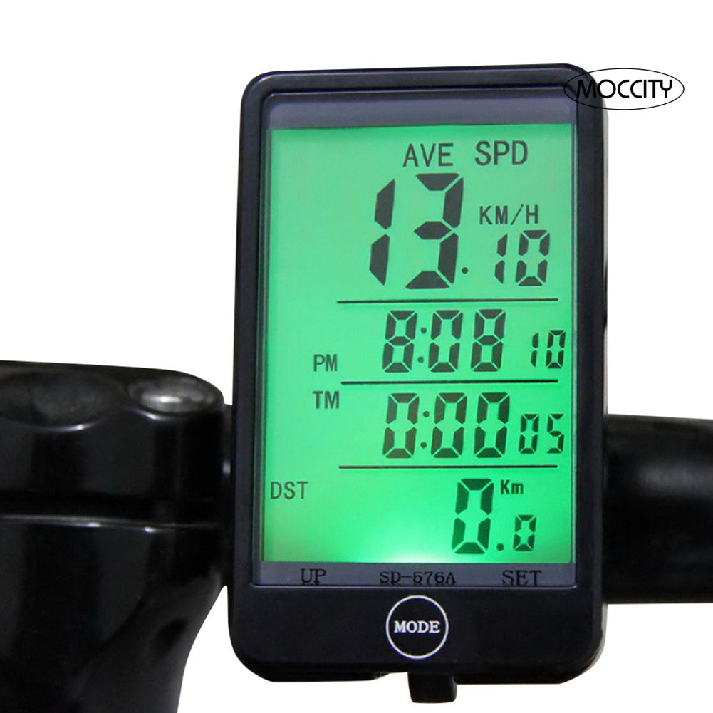 Đồng Hồ Đo Vận Tốc Màn Hình Lcd Chống Thấm Nước Cho Xe Đạp