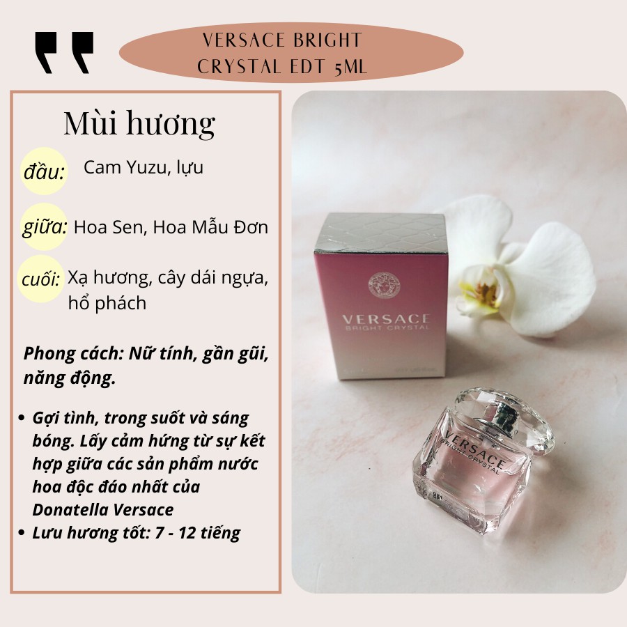 Vial Nước hoa - Bright Crystal Versace 5ml