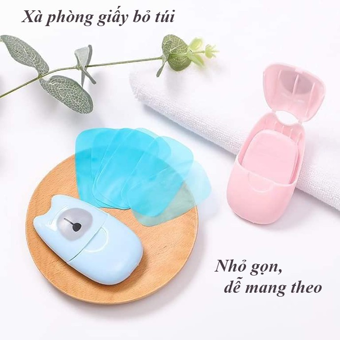 HỘP XÀ PHÒNG GIẤY RỬA TAY BỎ TÚI TIỆN LỢI 00278