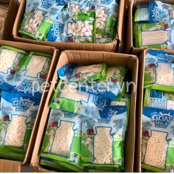🇹🇭Xương thưởng 100% từ sữa dê bổ sung Canxi - Pet2go Goat Milk Series