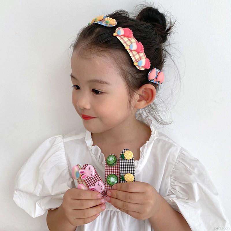 Kẹp Tóc Hình Trái Cây Hoạt Hình Dễ Thương Cho Bé Gái