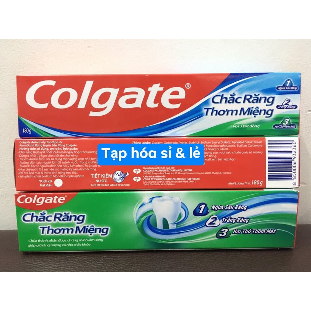 Kem đánh răng colgate chắc răng thơm miệng 180g