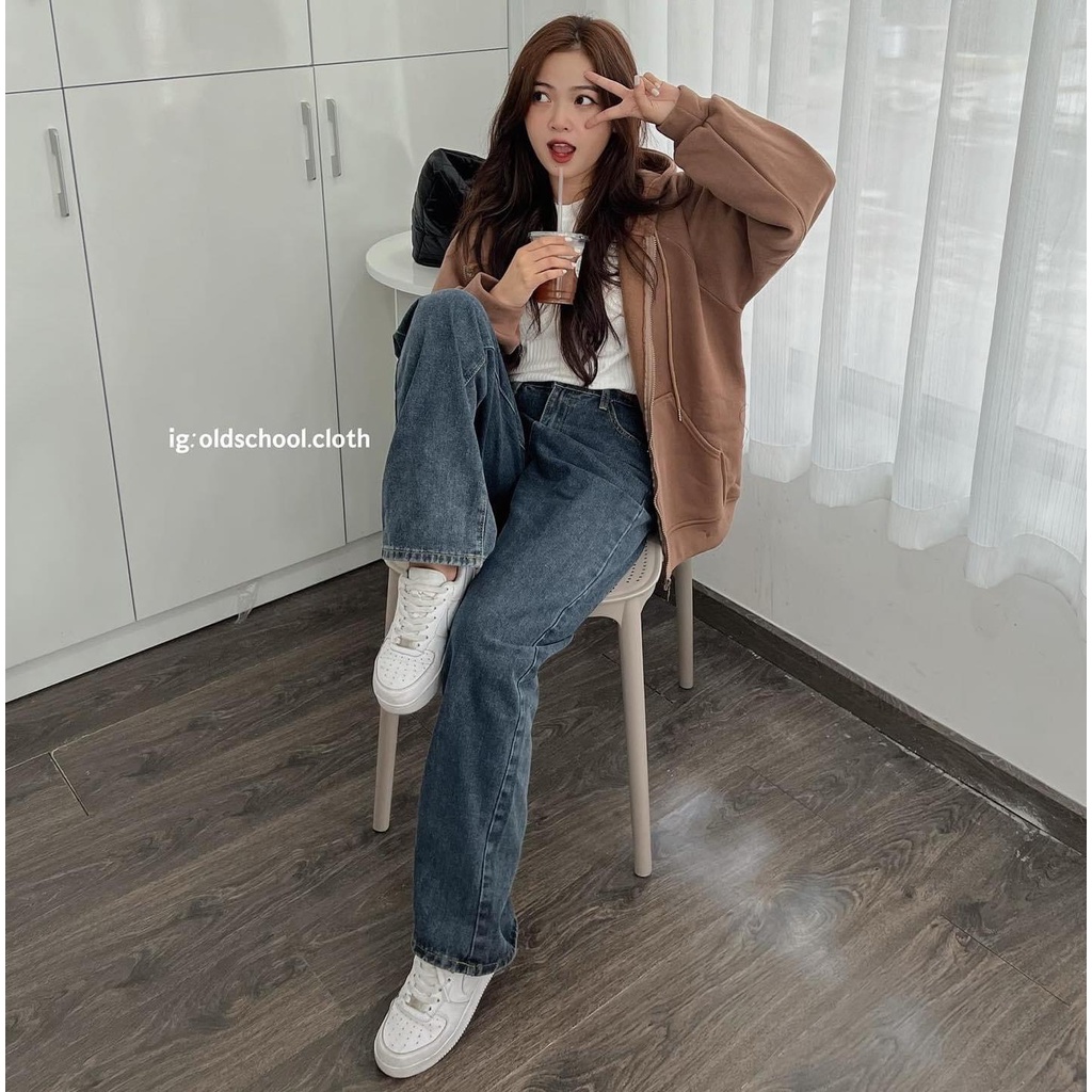Áo Khoác Nỉ Trơn HOODIE Unisex Nam Nữ 1420_p2k9