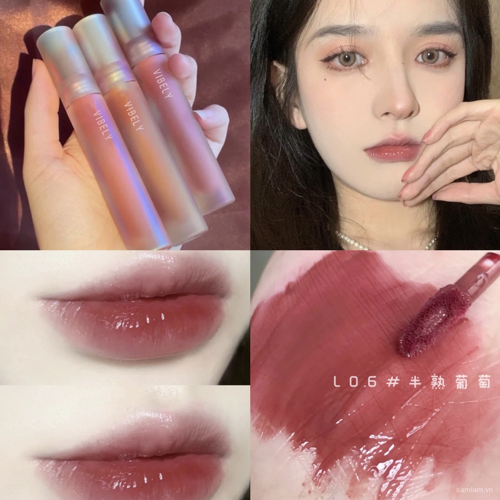 [Hàng mới về] Son bóng VIBELY dưỡng ẩm chống nước lâu trôi thiết kế vỏ son độc đáo | BigBuy360 - bigbuy360.vn