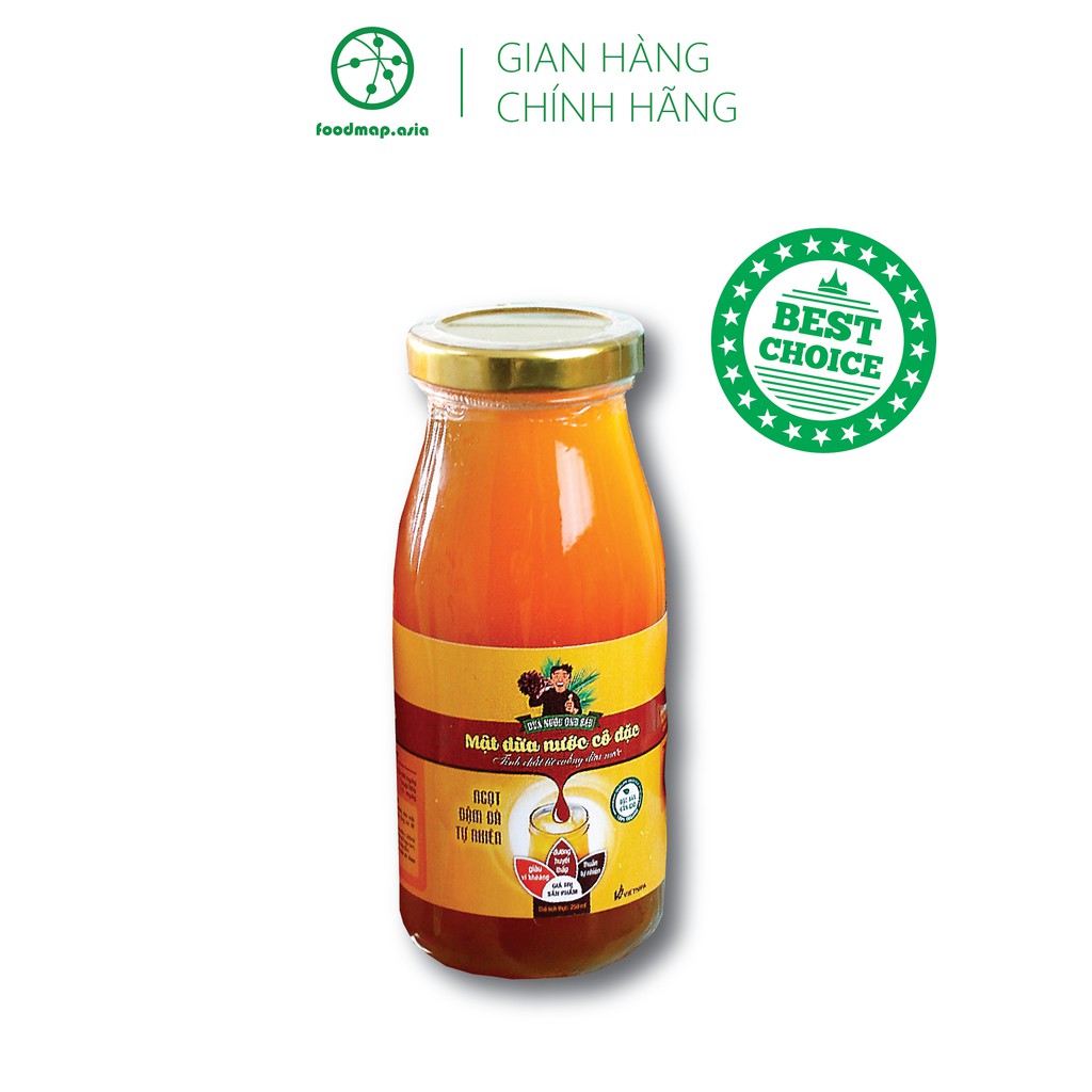 Mật Dừa Nước Cô Đặc Ông Sáu Chai Thủy Tinh 250ml - FoodMap