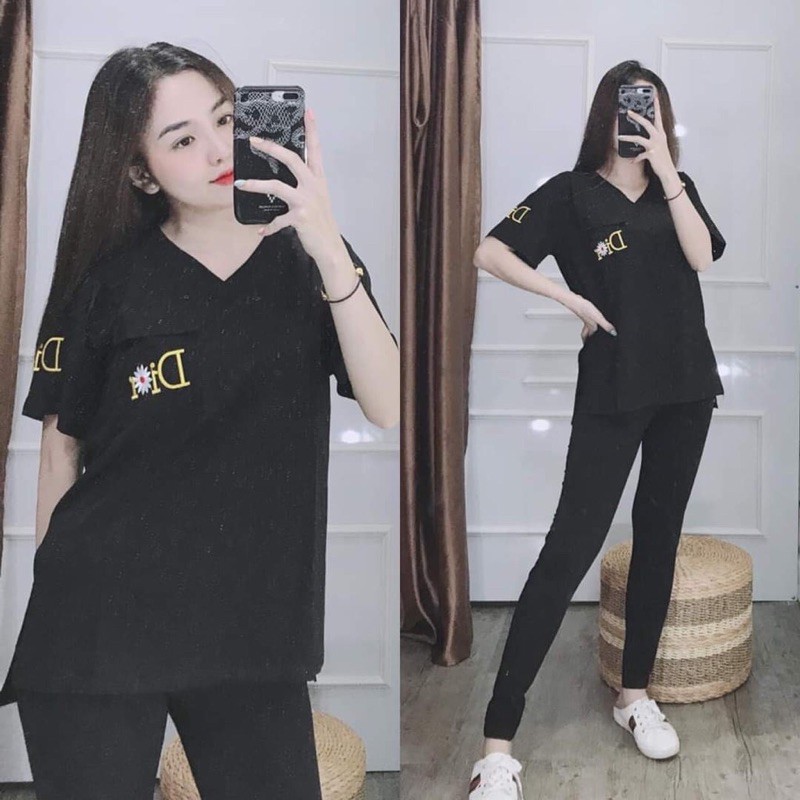 [BIGSIZE] đồ bộ nữ cotton quần dài, set đồ bộ nữ cotton thun 4 chiều DO đủ màu cực đẹp Panda Store