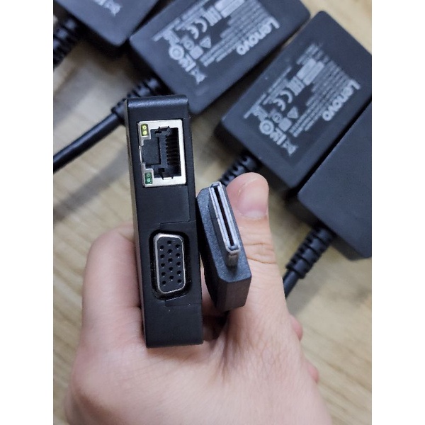 Đầu chuyển USB - C ra VGA và Lenovo Thinkpad ra RJ45 và VGA