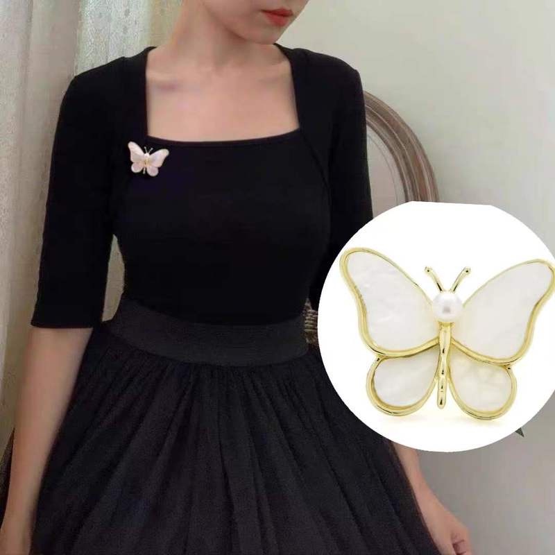 Ghim Cài Áo Kim Loại Hình Vòng Hoa Đính Đá Và Ngọc Trai Thời Trang Cho Nữ