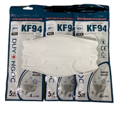 Khẩu trang y tế KF94 DUY NGỌC (1 túi có 10 chiếc)