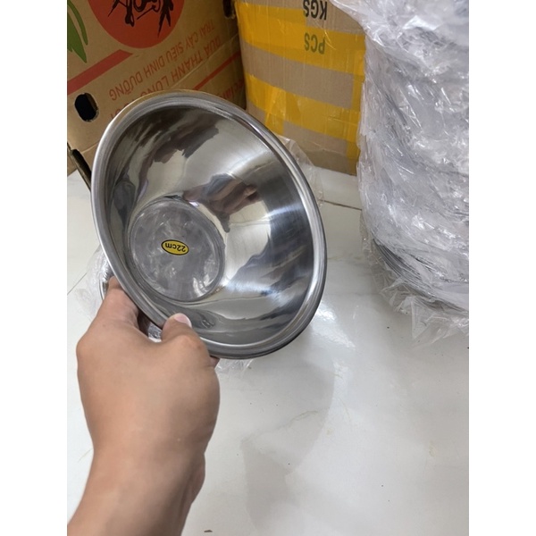 Bát inox 22cm sâu,loại đẹp bền k gỉ dùng spa
