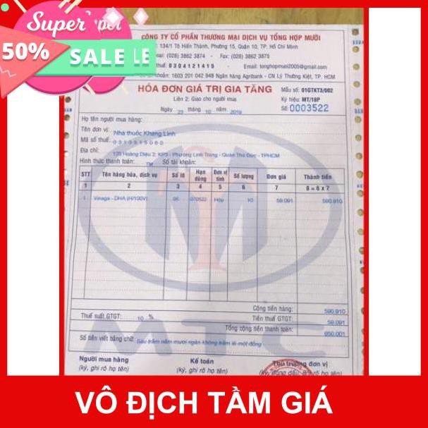 [bán chạy] Dầu gấc Vinaga-DHA viên uống sáng mắt