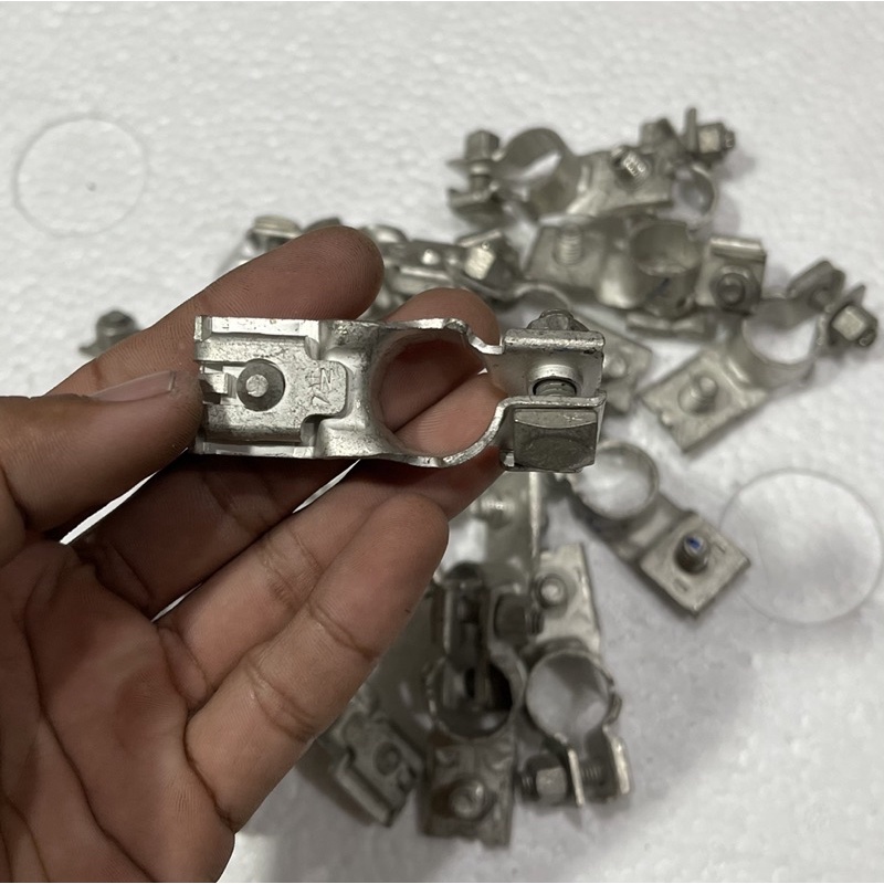 ✅1.CẶP CỌC BÌNH ẮC QUY LỚN ZIN THÁO XE, BẰNG ĐỒNG LỖ 17mm