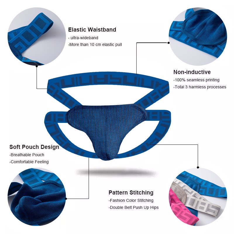 ORLVS Quần lót lưng thấp vải cotton thoáng khí thời trang gợi cảm cho nam Bs3126