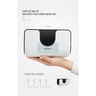 Kệ đựng nắp vung nồi dán tường kèm 4 móc treo tiện ích nhà bếp