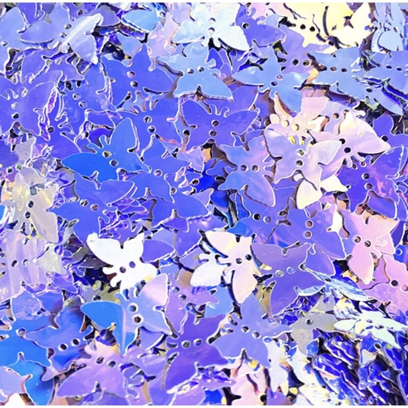 Hộp 30g Sequins hình bướm trang trí