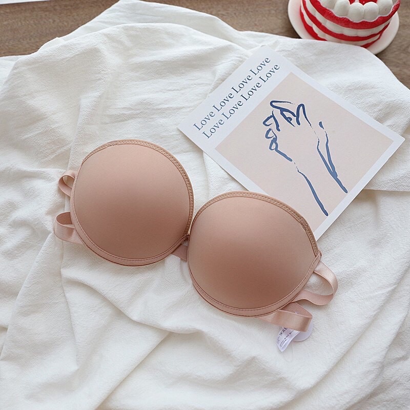 M87.  Áo ngực không dây, áo ngực đệm tim hở lưng chống tụt xuất Nhật tạo nhiều kiểu
