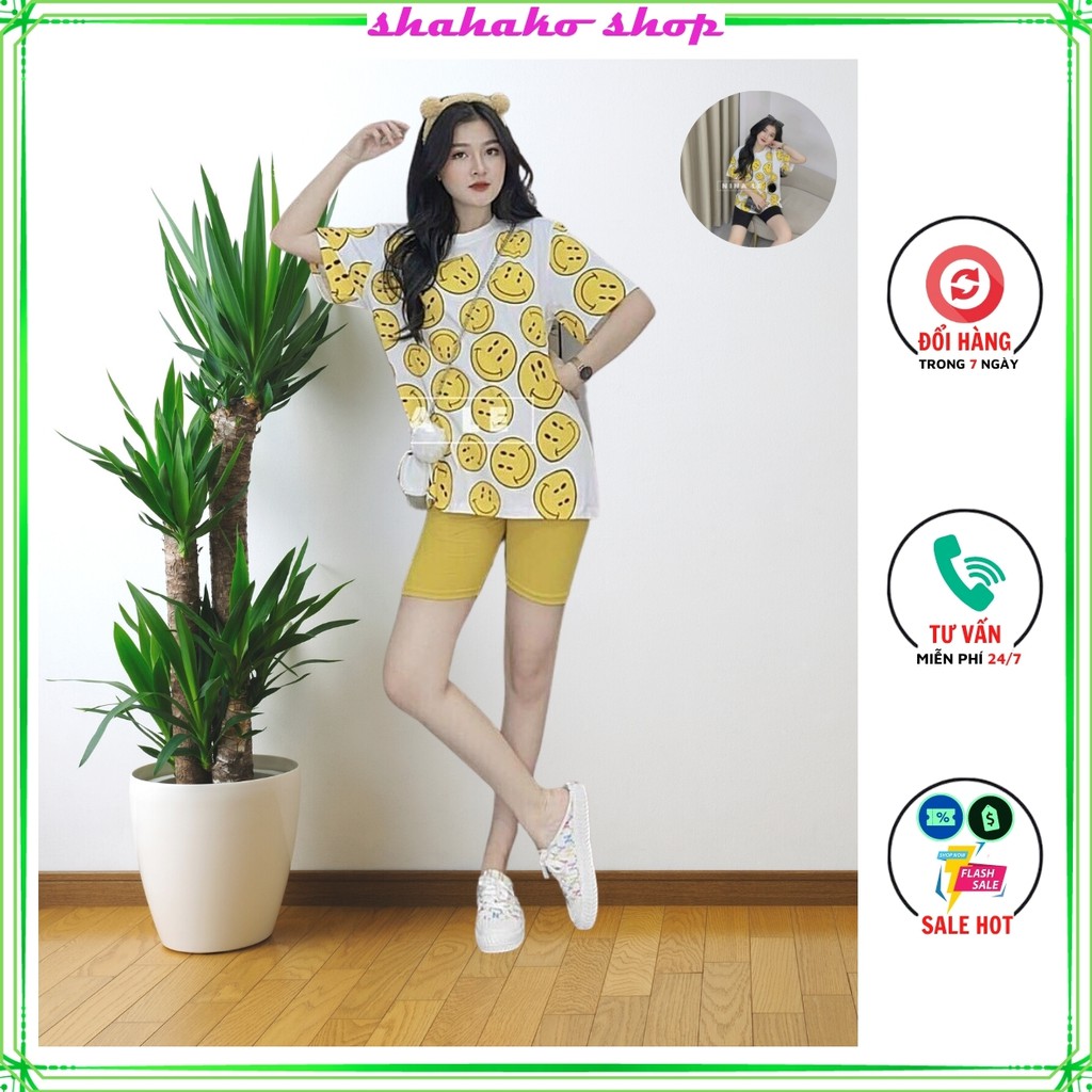 Đồ bộ nữ, set đồ nữ, set bộ thun lửng form rộng in họa tiết dễ thương SIÊU XINH – thích hợp mặc nhà, dạo phố - 2 màu