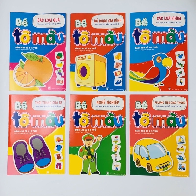 Combo 10 quyển tập tô cho bé