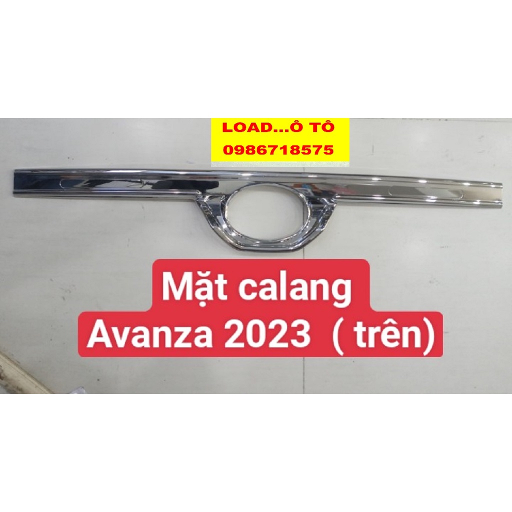 Ốp Mặt Calang Xe Toyota AVANZA 2022-23 Mẫu Nhựa ABS Mạ Crom Sáng Bóng