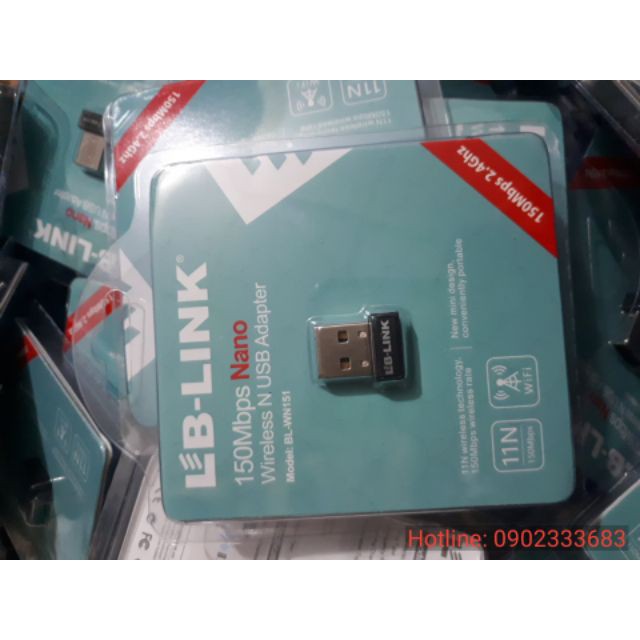 Usb wifi, usb thu wifi  LB-LINK BL-WN151 không râu tăng tốc độ wifi cho laptop, pc thiết kế nhỏ gon tiện lợi