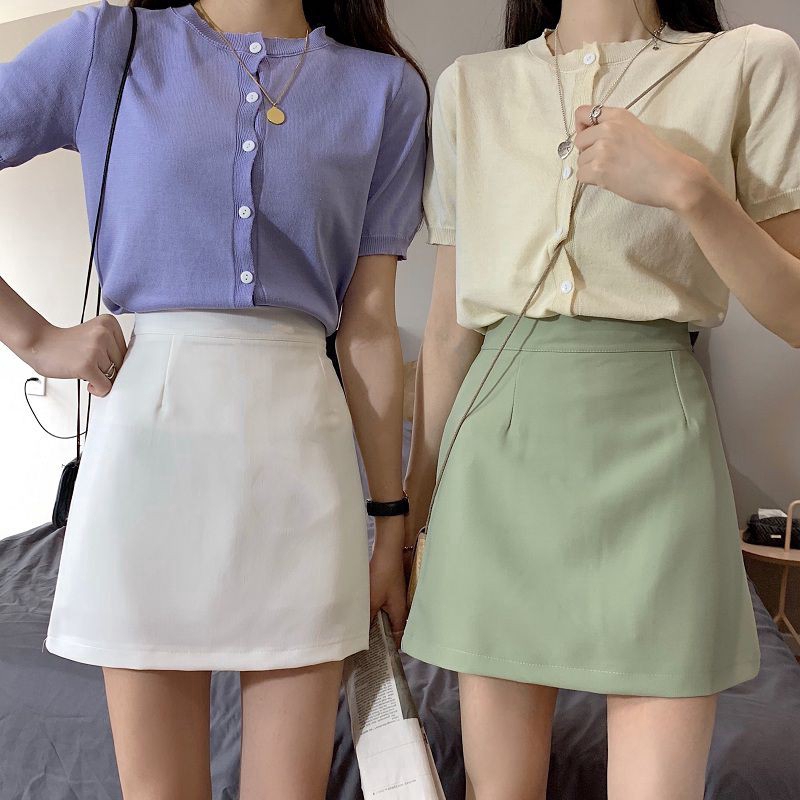 Chân Váy Chữ A Lưng Cao Phong Cách Hàn Quốc Thời Trang Cho Nữ | BigBuy360 - bigbuy360.vn